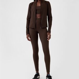 GapFit High Rise Power Full Length Brown Leggings